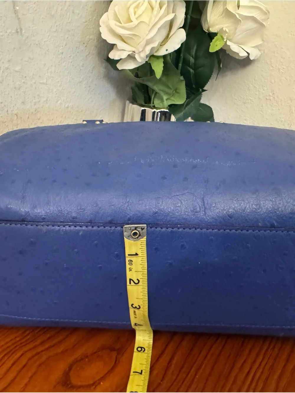 kate spade cobalt blue embossed satchel